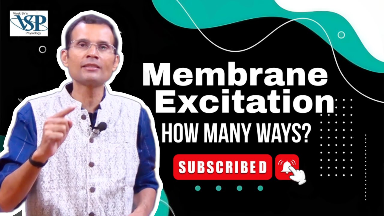 Membrane excitation ~ How many ways? | MBBS | NEET PG | Dr Vivek Nalgirkar |