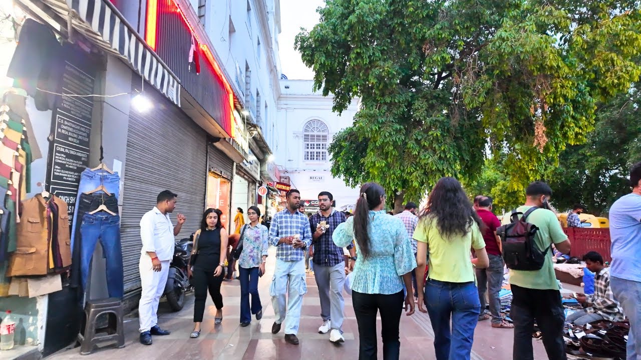 Walking in India 2025 🇮🇳 – Connaught Place Delhi | Connaught Place Rajiv Chowk, New Delhi