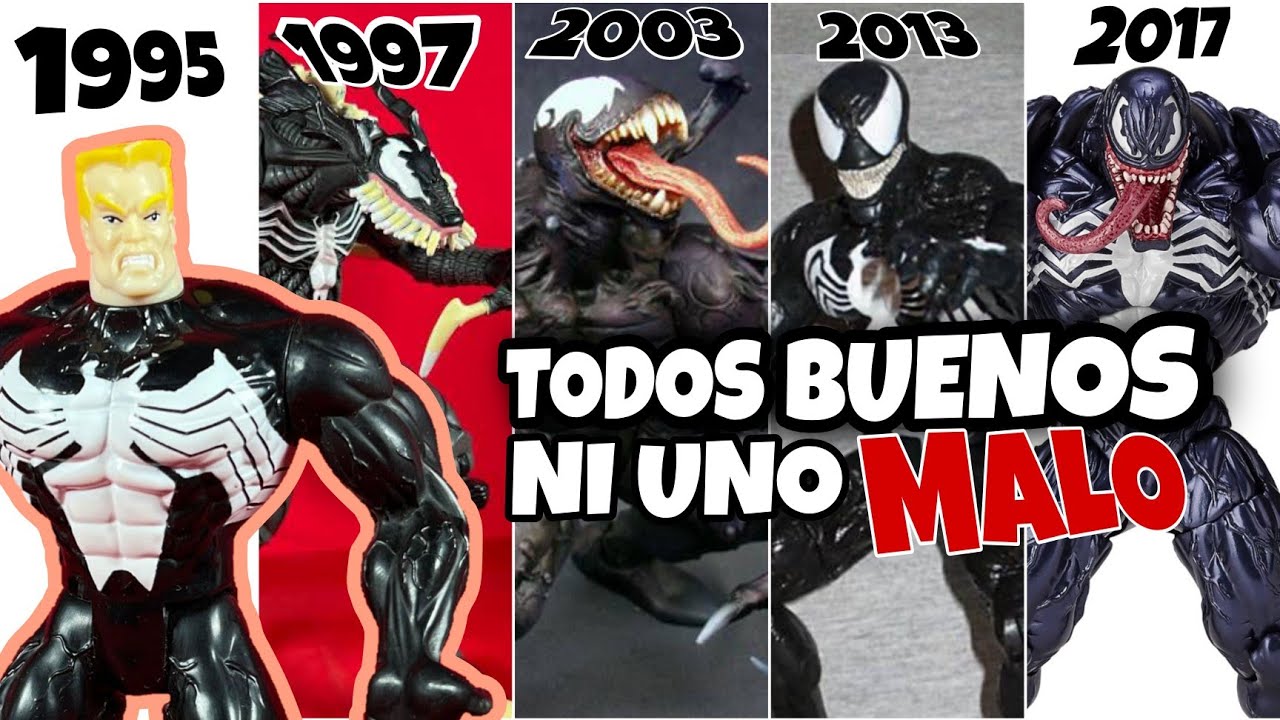 La EVOLUCIÓN de las figuras de VENOM (TODAS LAS MARCAS!) Toybiz, Hasbro, Mafex, Yamaguchi