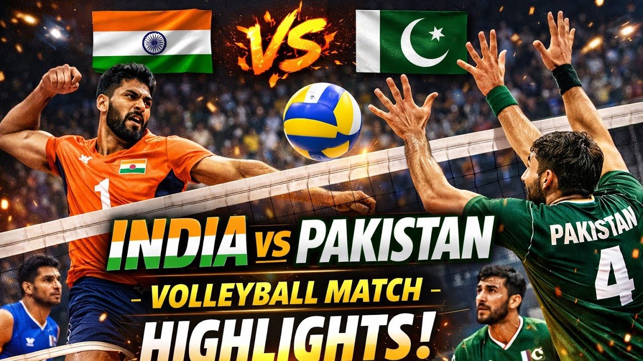⚡🚀🚀#India🇮🇳 vs Pakistan🇵🇰 Volleyball Match highlights #volleyball #viralvideo #shots 💪🏻💪🏻