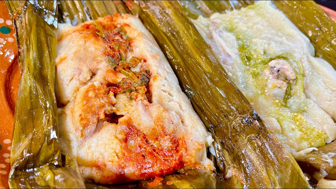 TAMALES DE MASA COCIDA SÚPER SUAVES Y DELICIOSOS / TAMALES DE POLLO Y DE PUERCO / RECETAS MEXICANAS