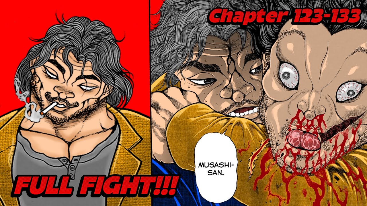 Saatnya Motobe Izou Beraksi | musashi miyamoto VS motobe izou | Baki dou 123 - 133