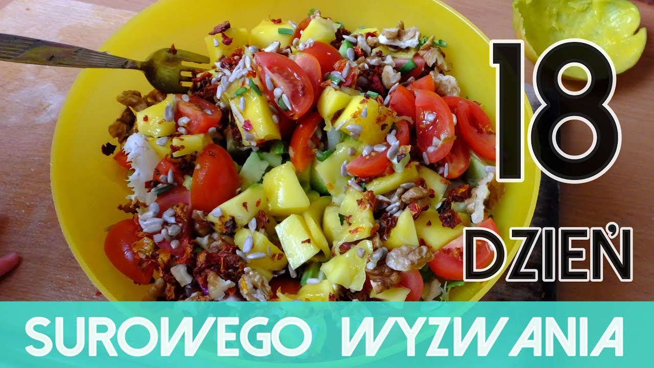 SAŁATKA Z MANGO | SOS POMARAŃCZOWY