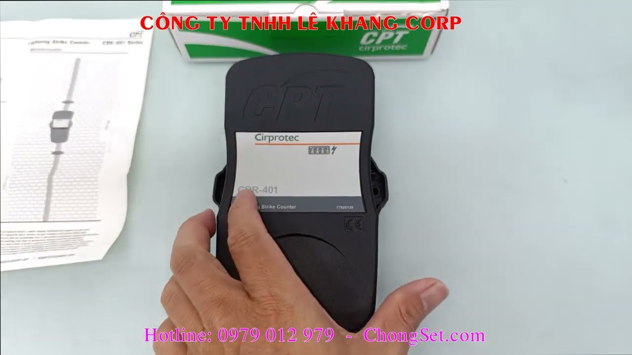 Bộ đếm sét CDR 401 Cirprotec - Tây Ban Nha