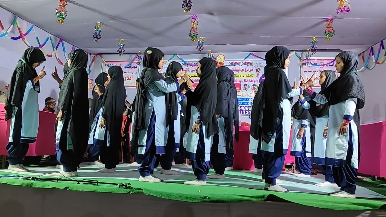 Action Tarana || नज़र को अपनी झुका के रखना हिजाब सर से लगा के रखना #Firdaus_Public_School#@FSS619
