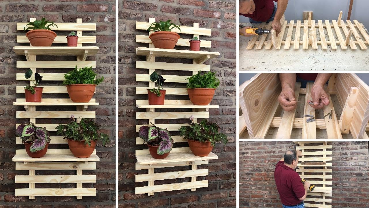 Porta Macetas de Madera Muy Bonito Y Fácil de Hacer - Tutorial de Carpintería