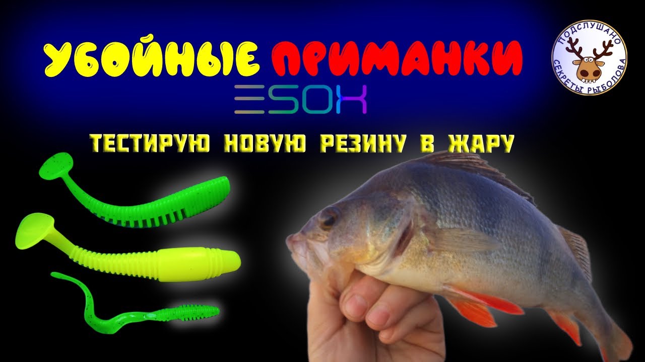Тестирую новую резину в бесклёвье 👍 Ивановские силиконовые приманки ESOX 👍 Подробный разбор-обзор