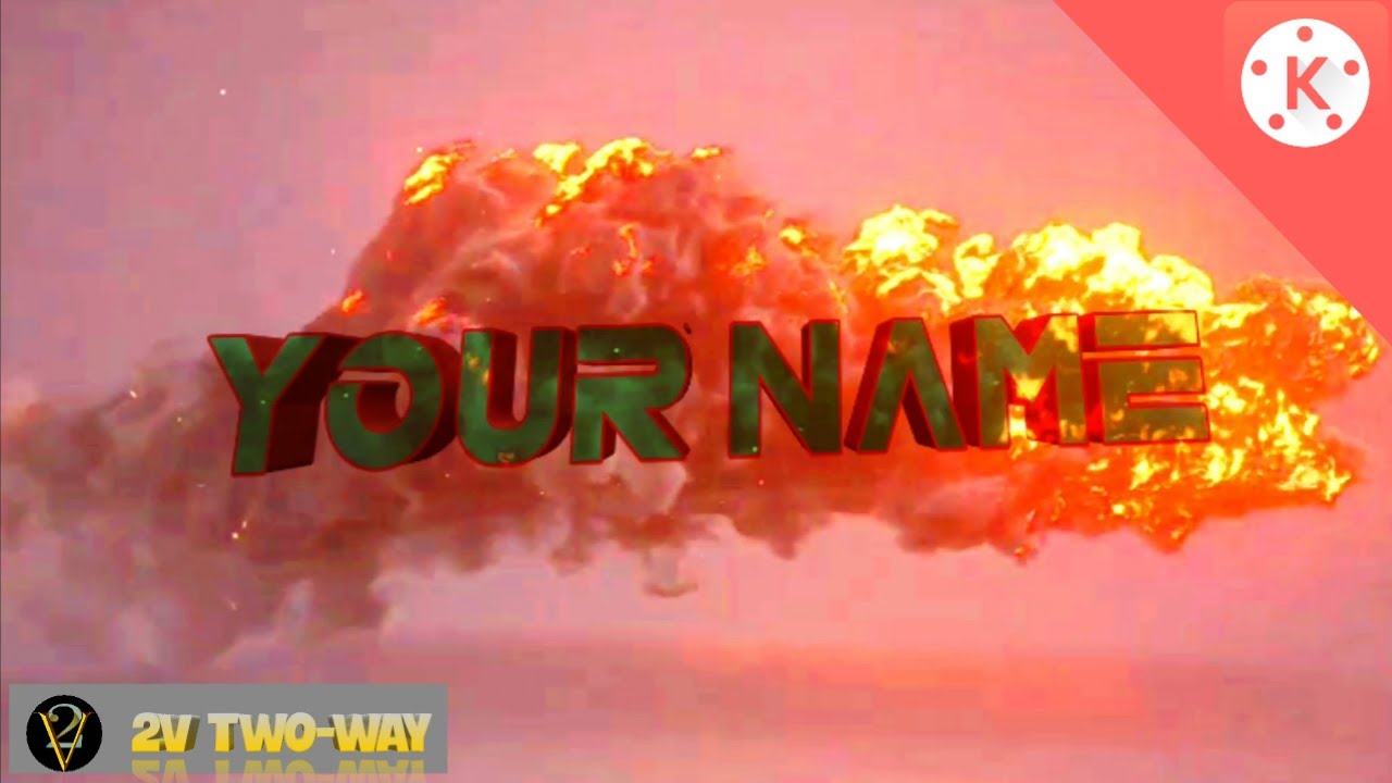 How to make easy 3D text intro in Kinemaster||Kinemaster Tutorial||2V TWO-WAY #Y01V072