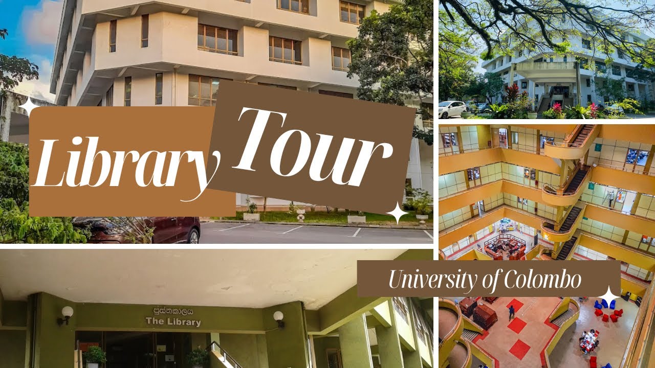 Campus Vlogs 👩🏻‍🎓 Library Tour 📚 University of Colombo 🏢