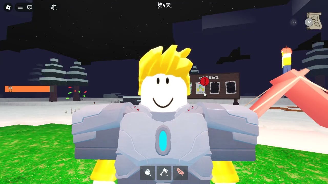 單人挑戰100天，森林中的99夜，五星職業機器人的強度挑戰！#roblox