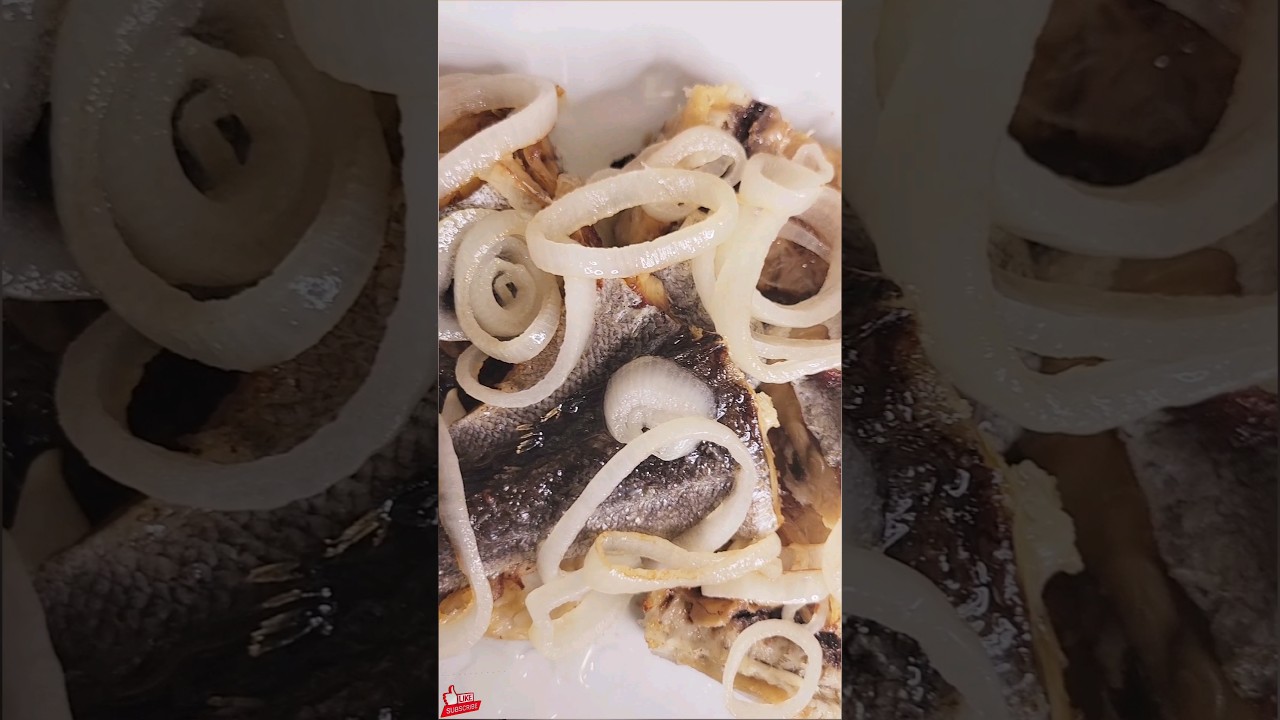 Recette facile de poisson salé avec l'oignion blanc🧅🐟 à déguster 