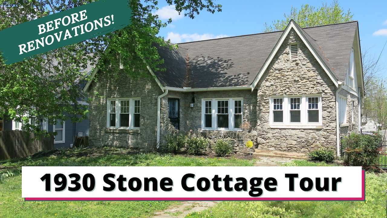1930 STONE COTTAGE HOME TOUR | Before MAJOR renovations! | Soon to be Art Deco Dream House