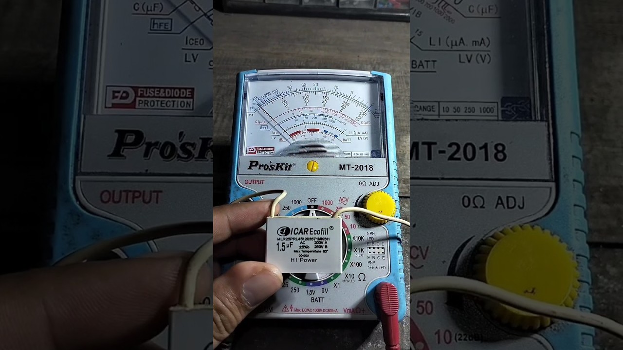 CARA TES KAPASITOR DENGAN MULTITESTER ANALOG