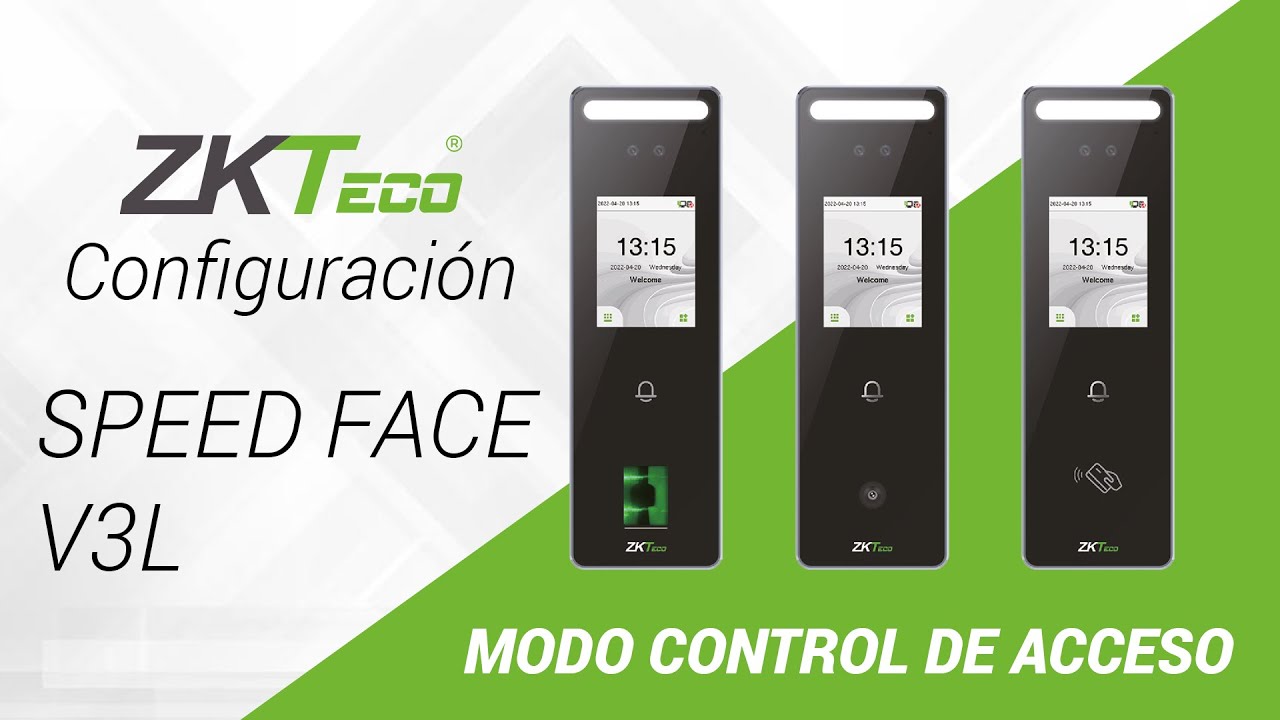 SpeedFace-V3L Configuración modo control de acceso 