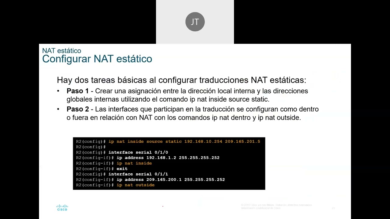 COMO CONFIGURAR NAT PAT Y ESTATICO