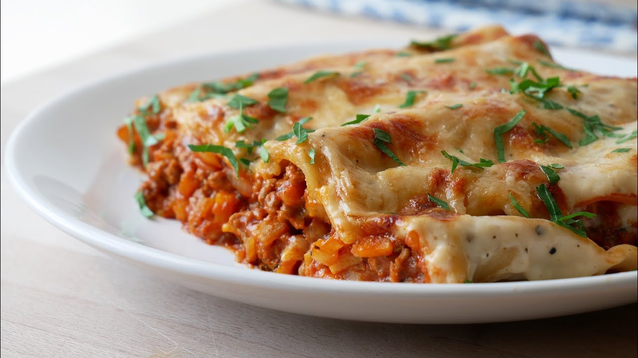 Cannelloni mit Hackfleisch (Rezept) || Beef Cannelloni (Recipe) || [ENG SUBS]