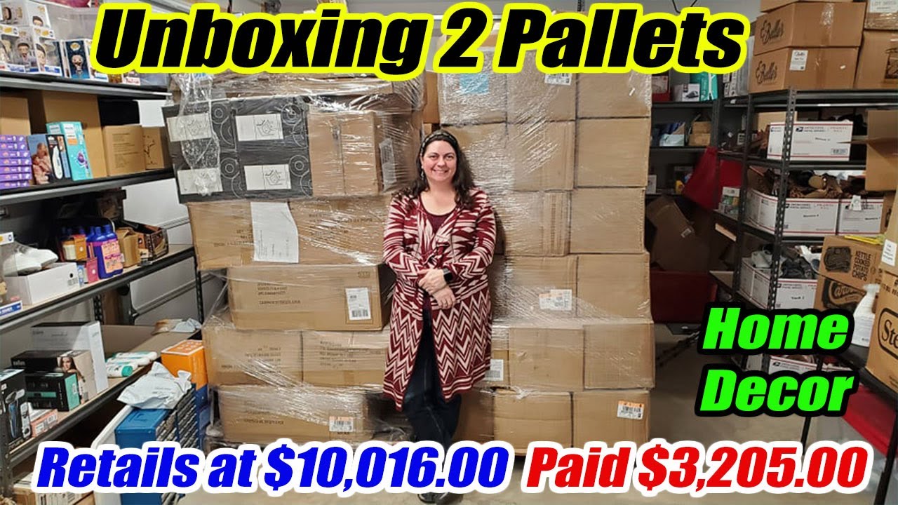 Unboxing 2 Huge Pallets Retails at $10,000.00 What did I get? Online Reselling