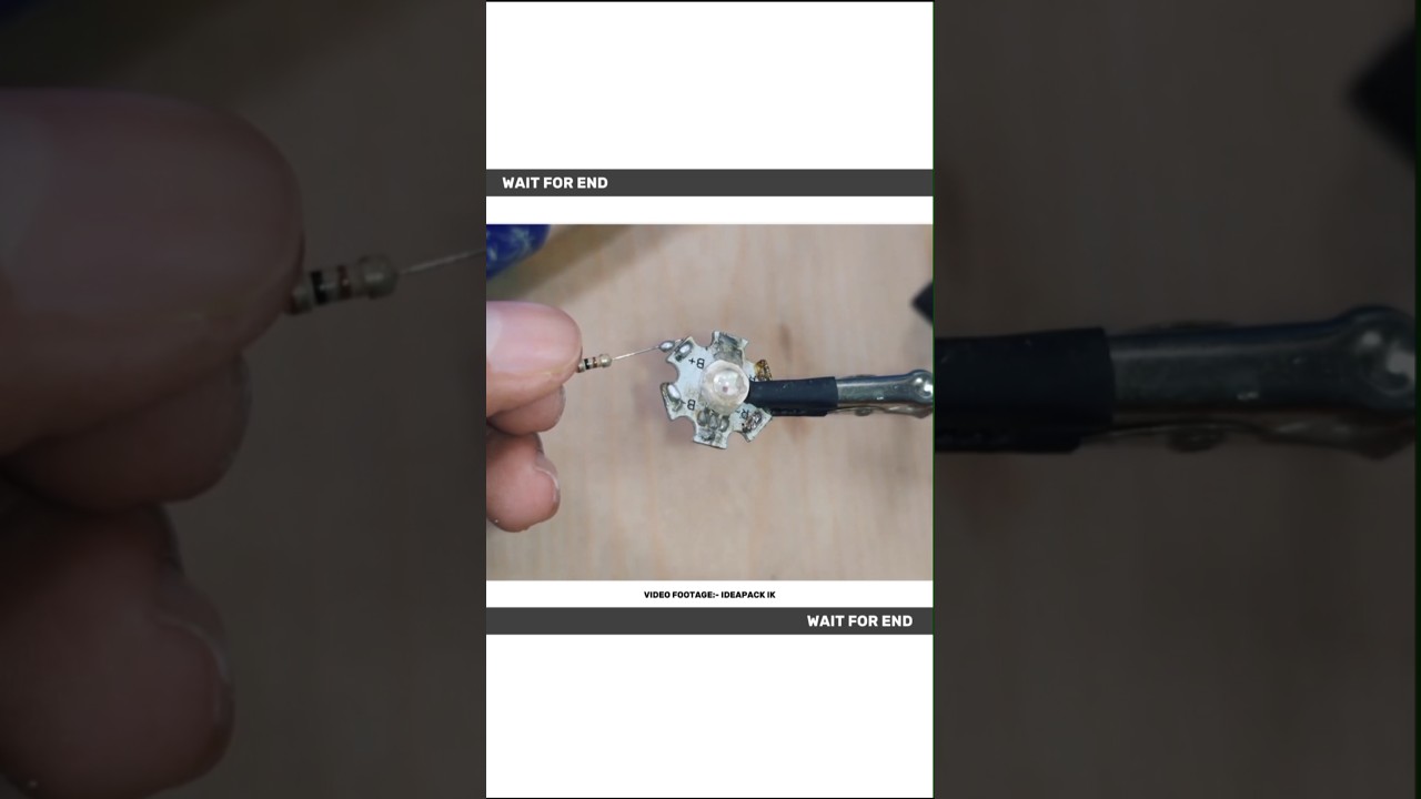 Blue LED Light & 9 Volte Battery Science Experiment 😲 | New Science Experiment | 
