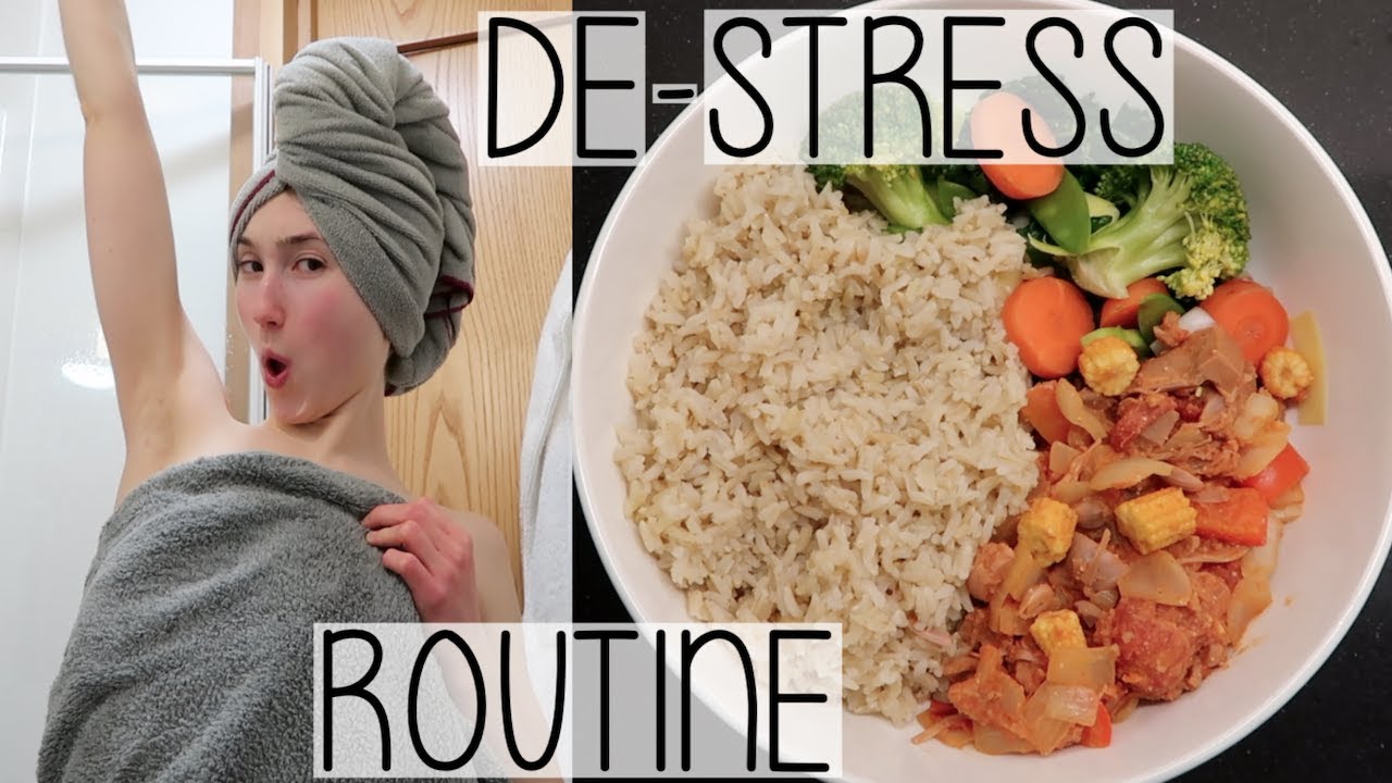 MY DE-STRESS EVENING ROUTINE | COOKING, SELF-CARE & FINAL YEAR EXAMS CHAT