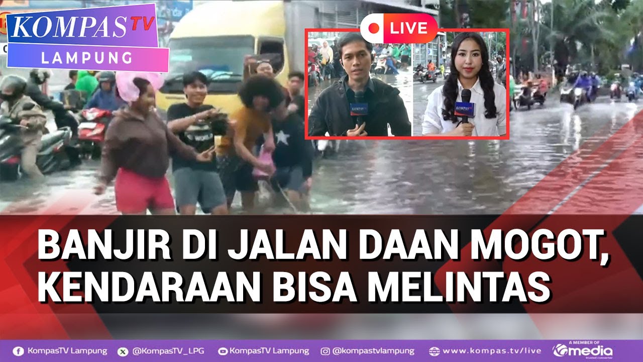 Terkini! Banjir di Jalan Daan Mogot,Kendaraan Bisa Melintas