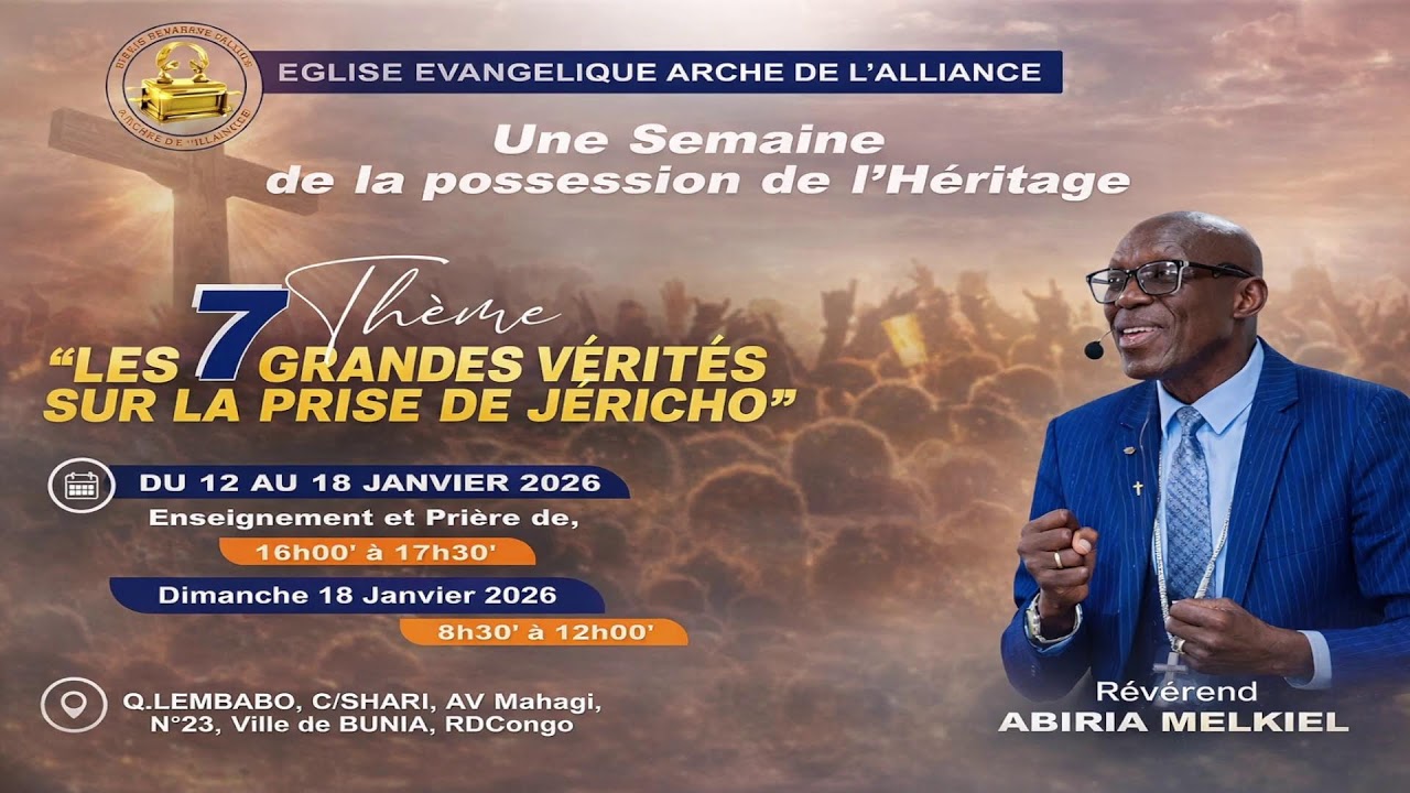 Diffusion en direct de EEVANGELIQUE ARCHE DE L'ALLIANCE RDC