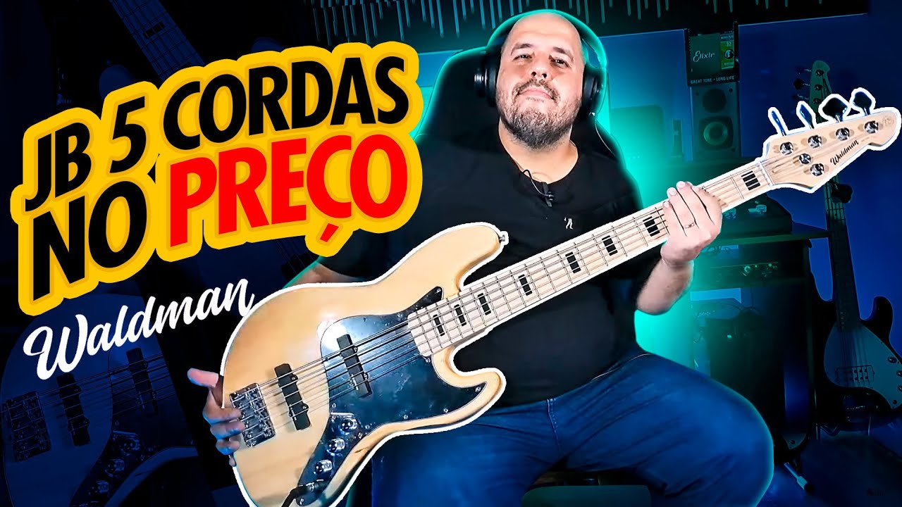 BAIXO 5 CORDAS QUE COMPENSA / WALDMAN GJJ 205 - REVIEW #122
