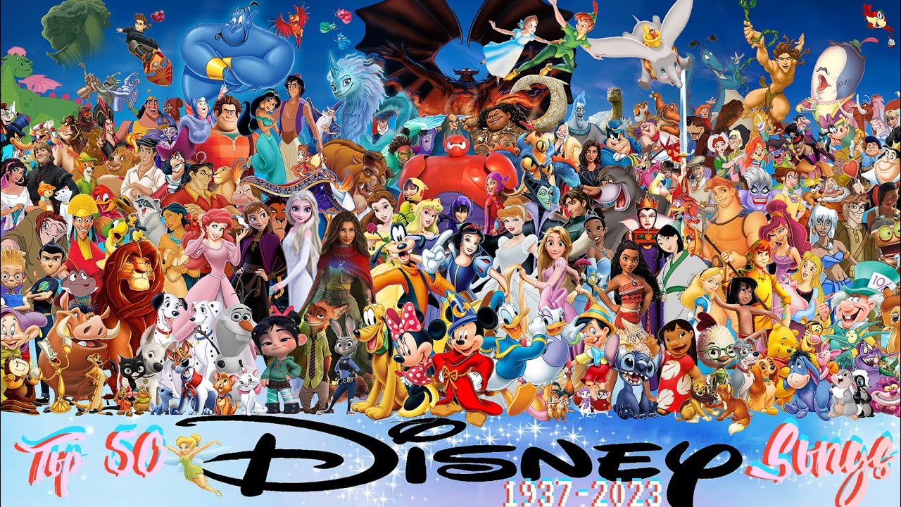 Top 50 Disney Songs All The Time✨ (1937 - 2023) 💗 /Play On The DISNEY Music