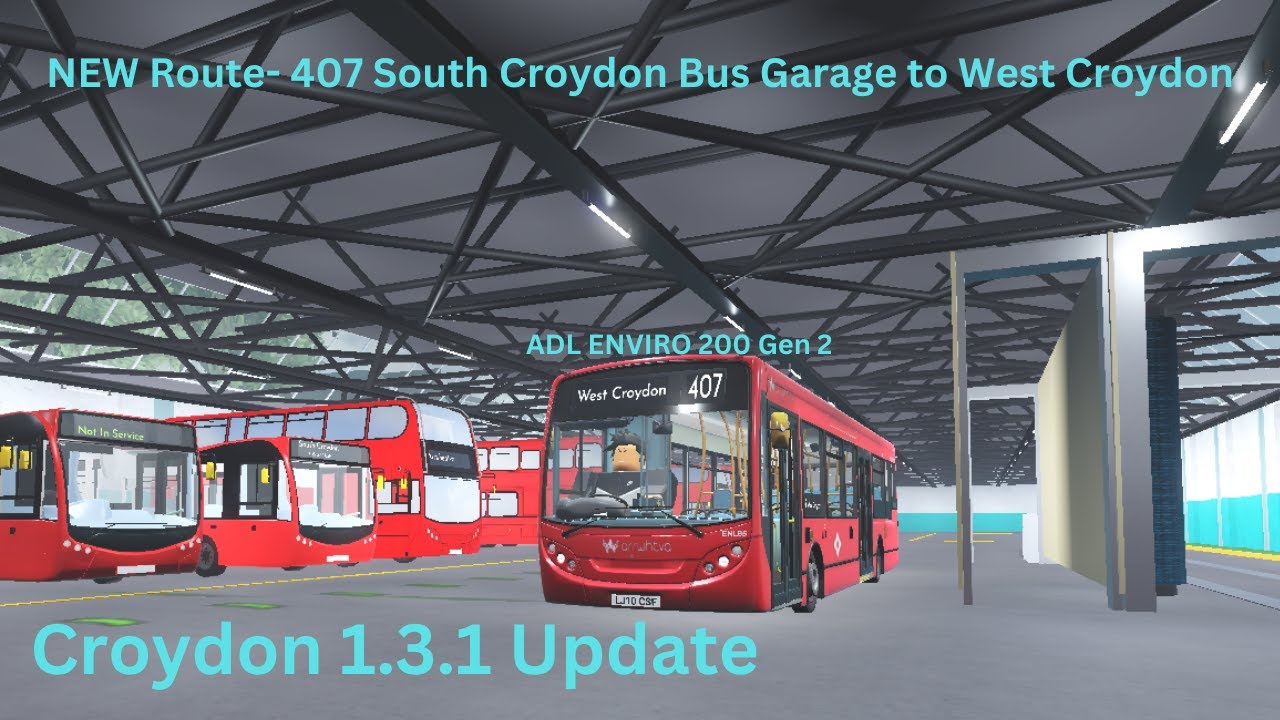 Croydon 1.3.1 is here, New routes,buses and map expansion