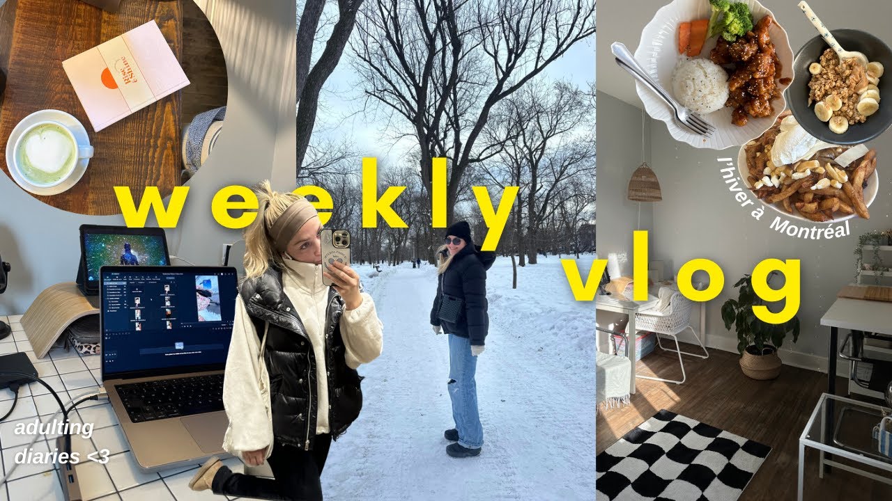 L'HIVER À MONTRÉAL : recettes, céramique, projets ☃️⎮Adulting Diaries 🎀