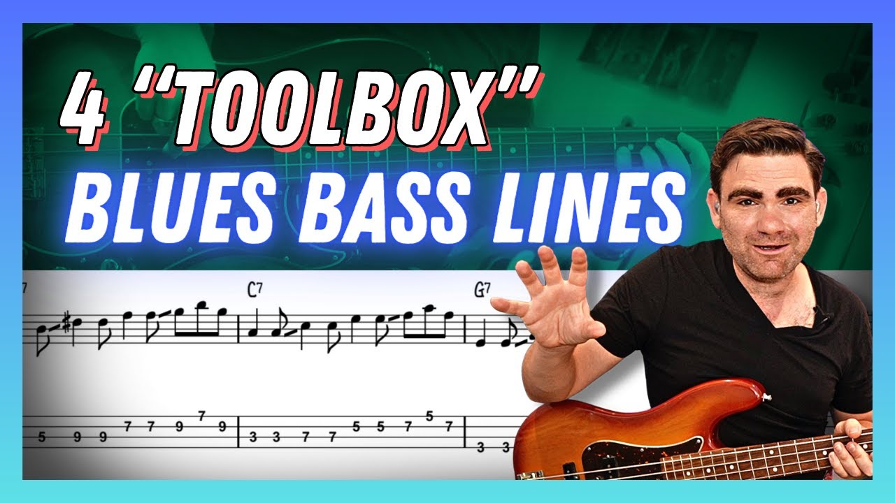 These 4 Blues Bass Lines Are All You Need... [FREE PDF] | 