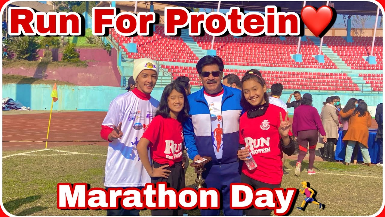 Run For Protein❤️| Marathon Day🏃‍♂️| Cartoonz Crew | Nepal Veterinary Association |