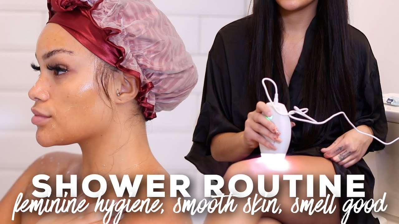 SHOWER ROUTINE | FEMININE HYGIENE TIPS + SMOOTH HAIRLESS SKIN | CRYSTALSKINCO | ALLYIAHSFACE