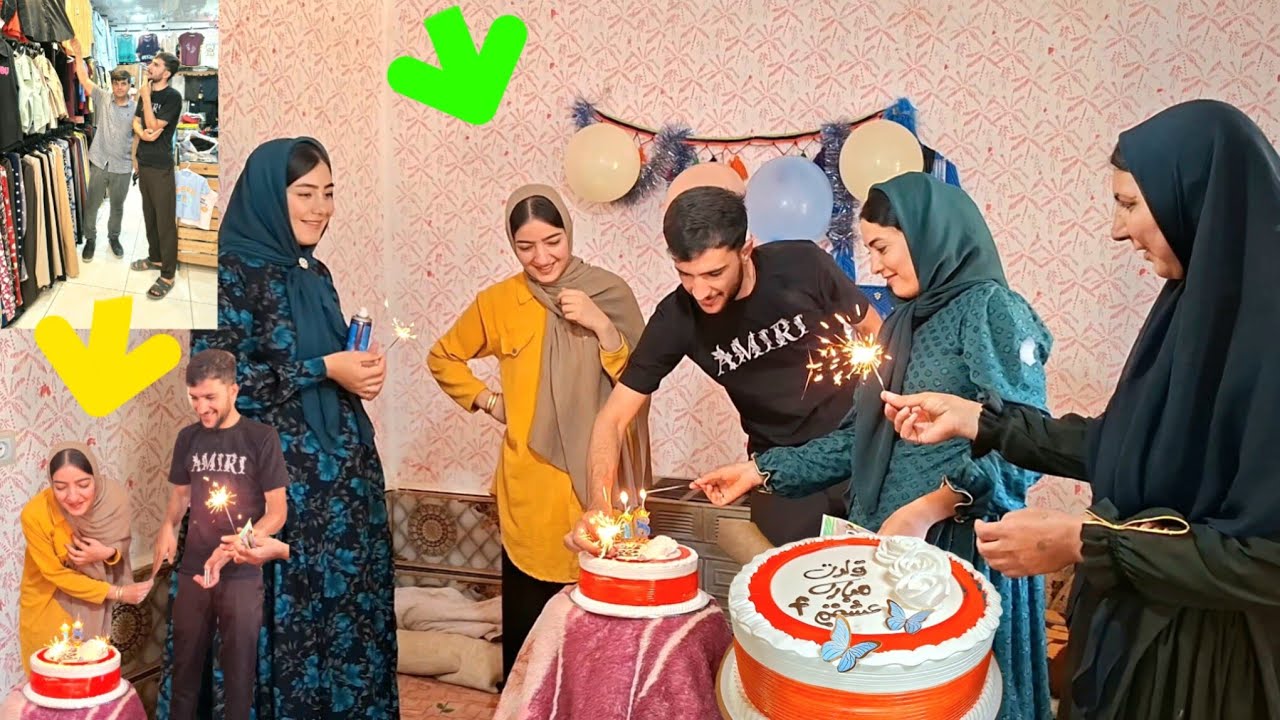 Shahram's romantic surprise for Fatemeh; a birthday that became a lasting memory&hearts;🎁🥳