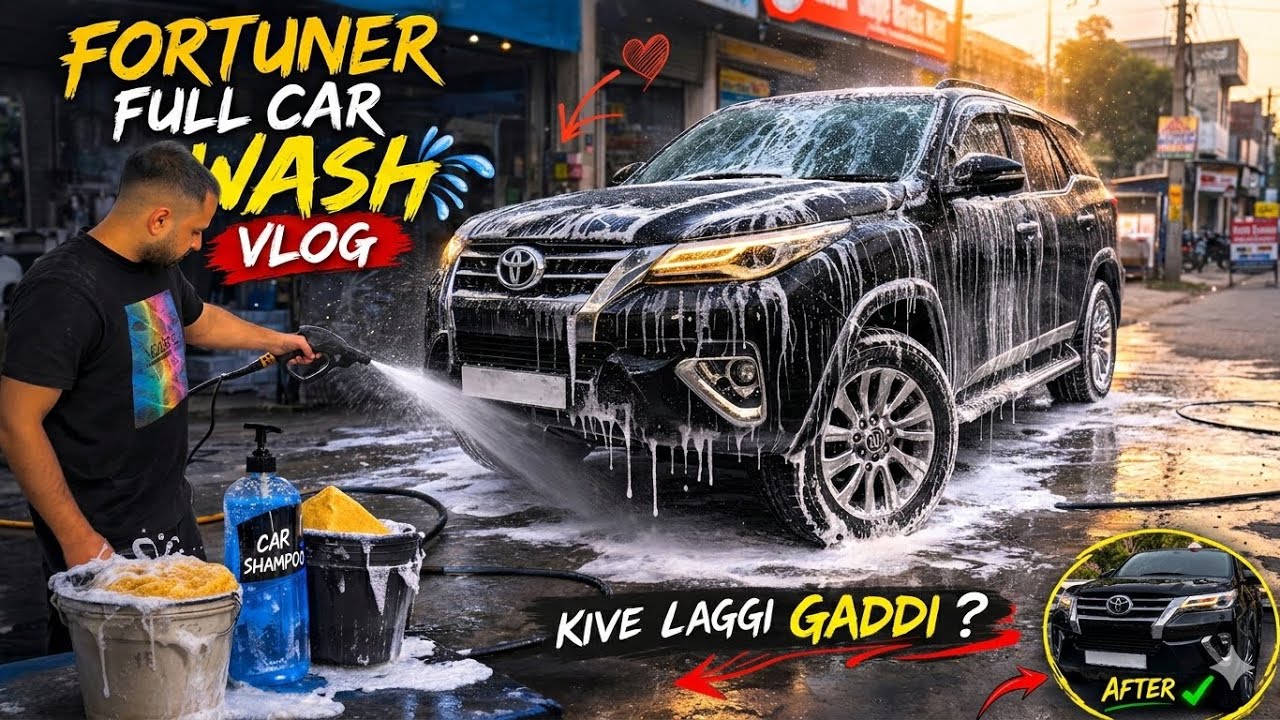 Fortuner Full Service & Deep Cleaning | ਪੂਰੀ ਤਸੱਲੀ ਕਰਤੀ !