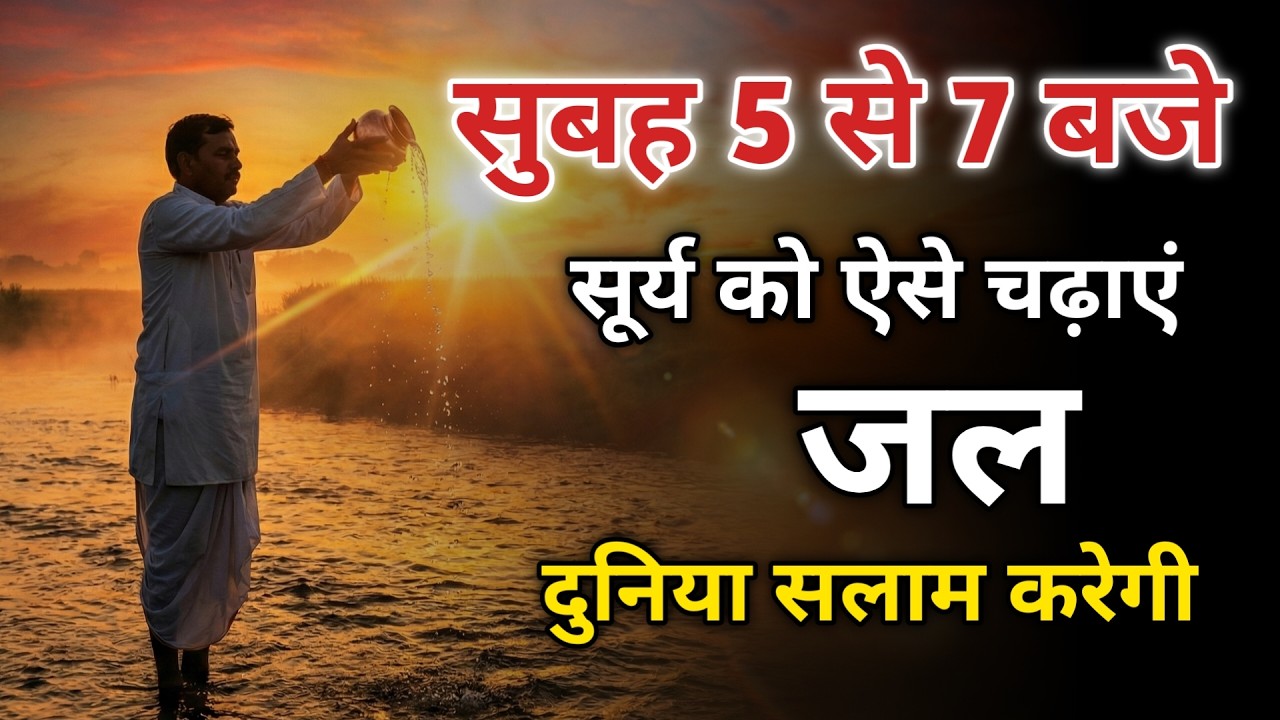 सूर्य को इस तरह चढ़ाएं जल, मान सम्मान सुख समृद्धि सब मिलेगी! #sunremedies #satvikupay