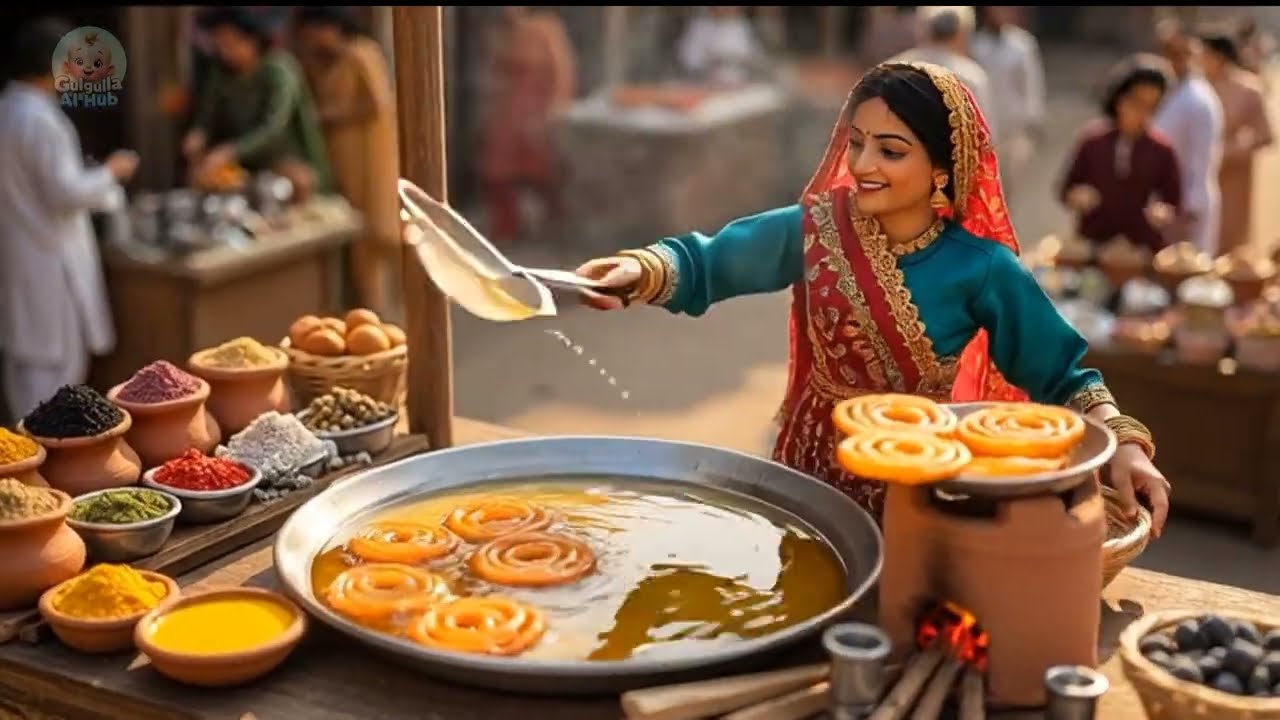 Miniature Doll Pakistani Bazaar Street Food to Mosque Iftar || Heartwarming Village Story