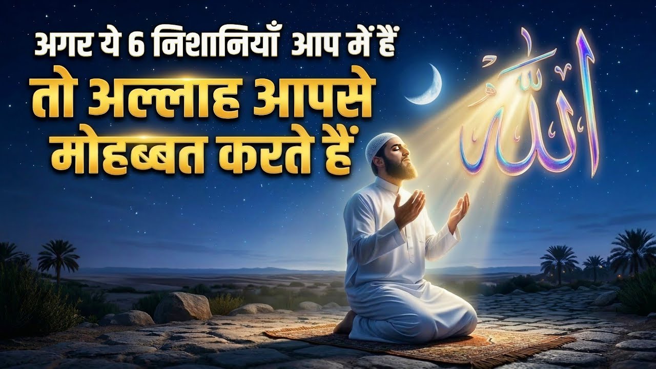 अगर ये 6 निशानियां आप में हैं तो अल्लाह आपसे मोहब्बत करते हैं | इस्लामिक मोटिवेशन