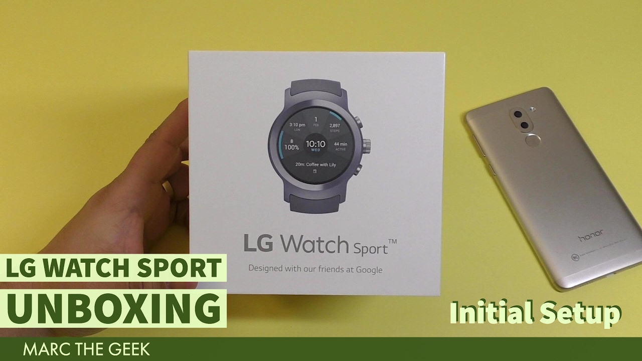LG Watch Sport Unboxing & Initial Setup