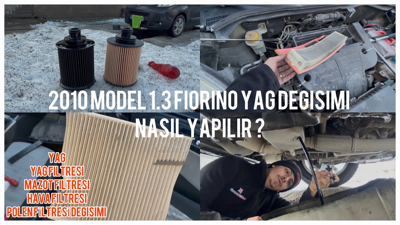 1.3 MULTİJET FIORINO YAĞ BAKIMI NASIL YAPILIR ? YAĞ TAPASI KOPTU !