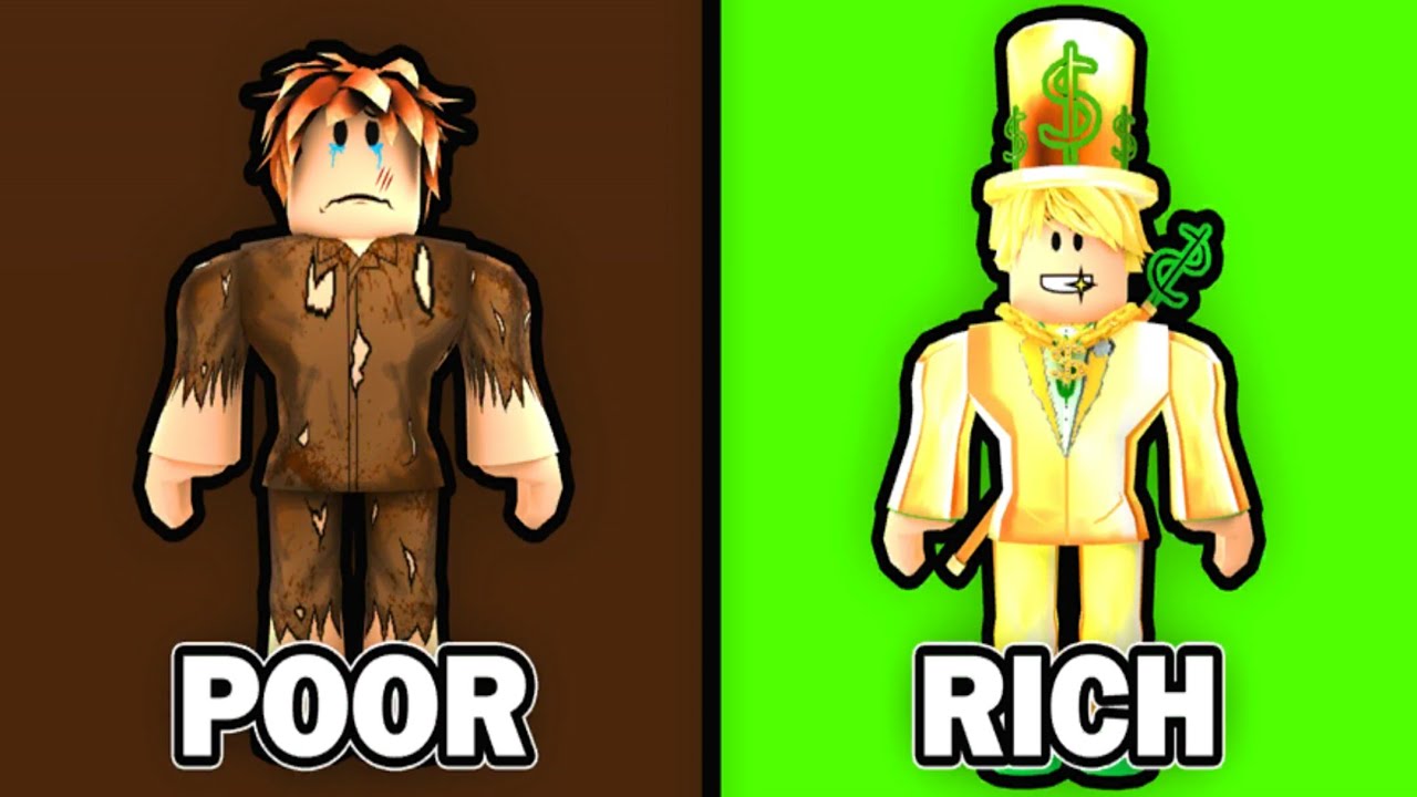 playing rich or poor obby in roblox