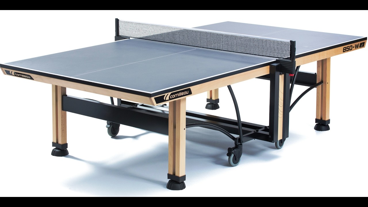 Cornilleau 850-W ITTF Indoor Table Tennis Table - Blue or Grey Models