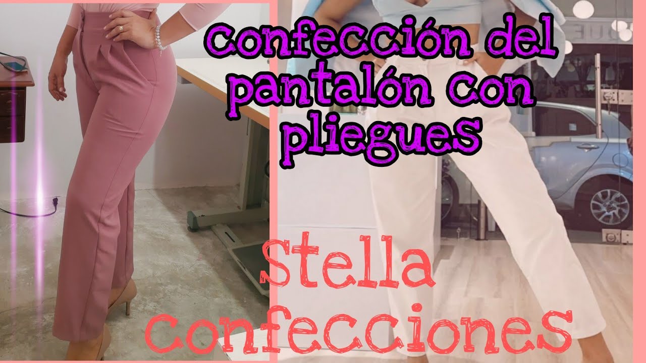 Confección del pantalón de pliegues
