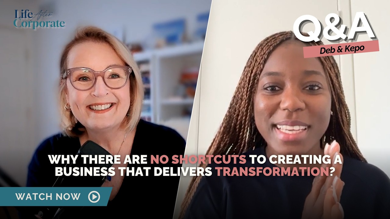 Why there are no shortcuts to creating a business that delivers transformation?