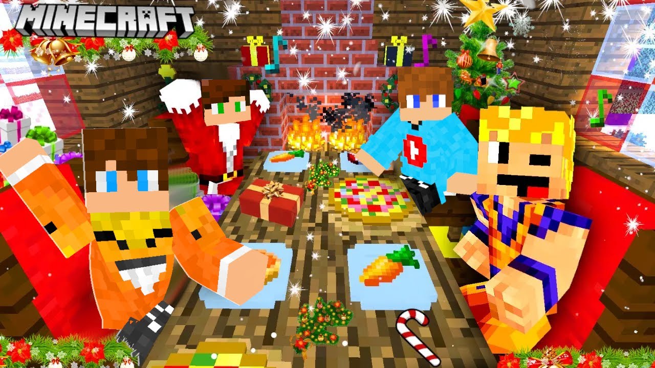 WIGILIA w MINECRAFT z SMILESLOW, ALEK DIAMOND, PATI I SEBEK!