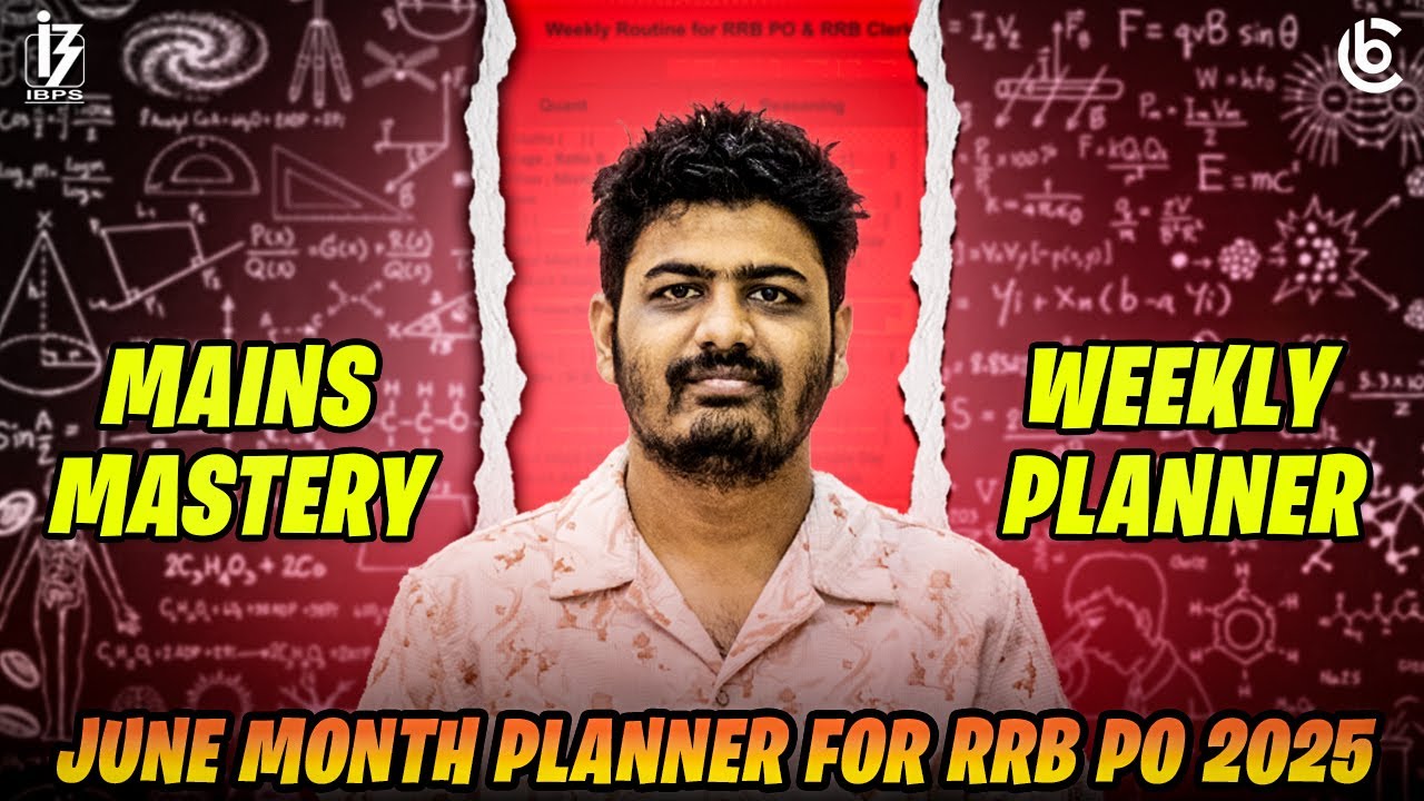 🎖️ Complete June Month Planner For RRB PO & RRB Clerk 2025 | Mains Mastery | Arka Pal #rrb#rrbpo2025