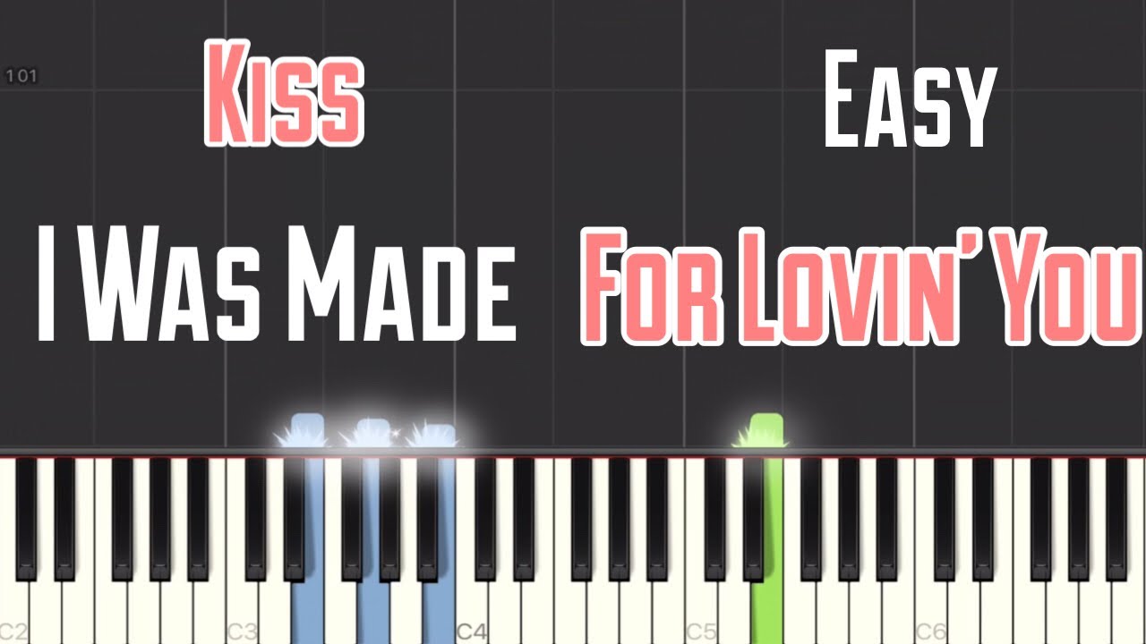 Kiss - I Was Made For Lovin&rsquo; You Piano Tutorial | Easy