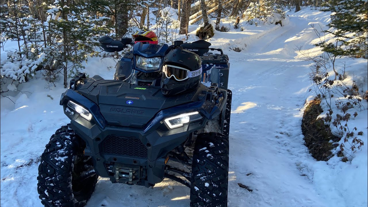 Polaris Sportsman 850 Ultimate Trail GoPro snow ride