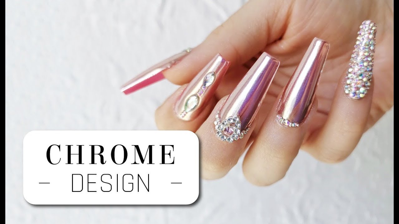 Click It Tips | Ballerina Chrome Nails | Instructions