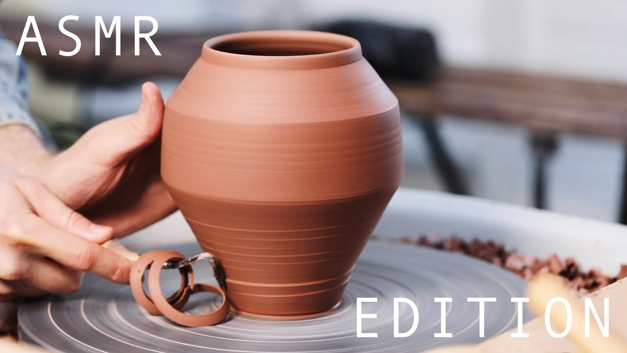 Making a Bellied Angular Vase Form — ASMR Edition