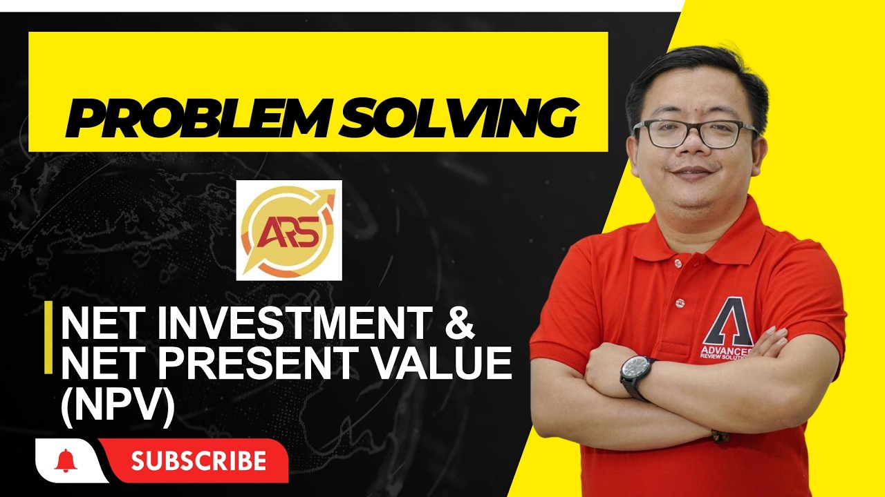 PROBLEM SOLVING; NET INVESTMENT AND NET PRESENT VALUE METHOD IN CAPITAL BUDGETING